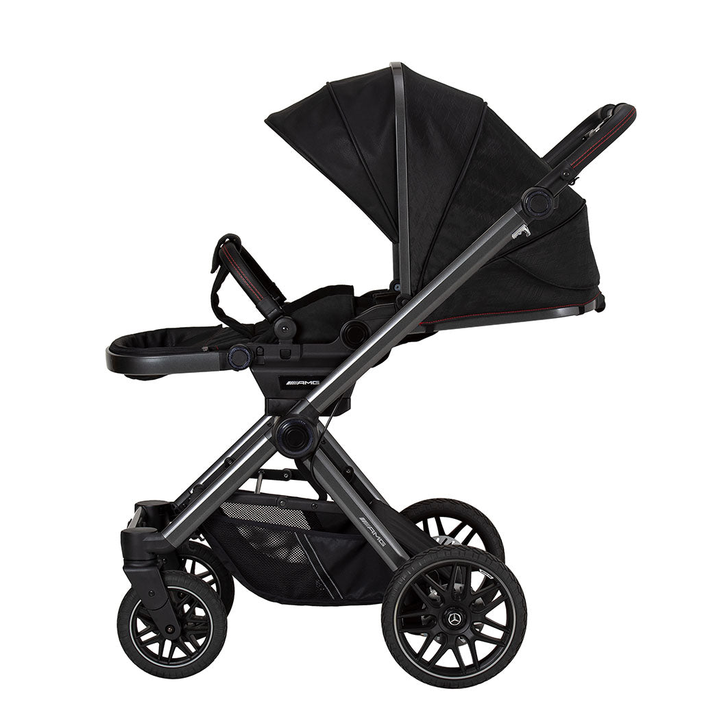 Mercedes AMG GT² Pushchair and Carrycot Bundle - Charcoal Black