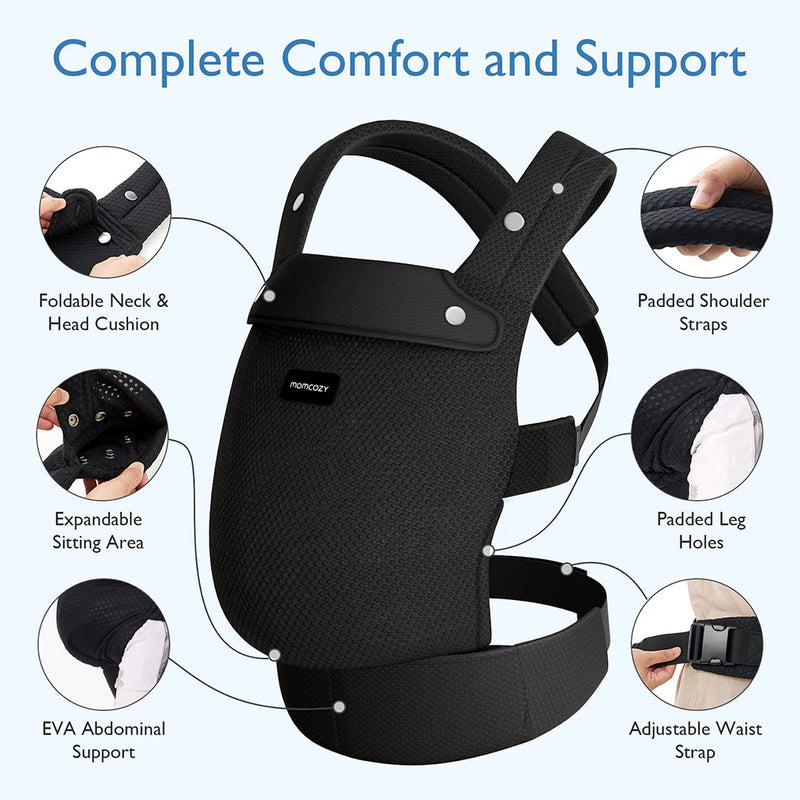 Momcozy Baby Carrier 3M+ Air Mesh Black