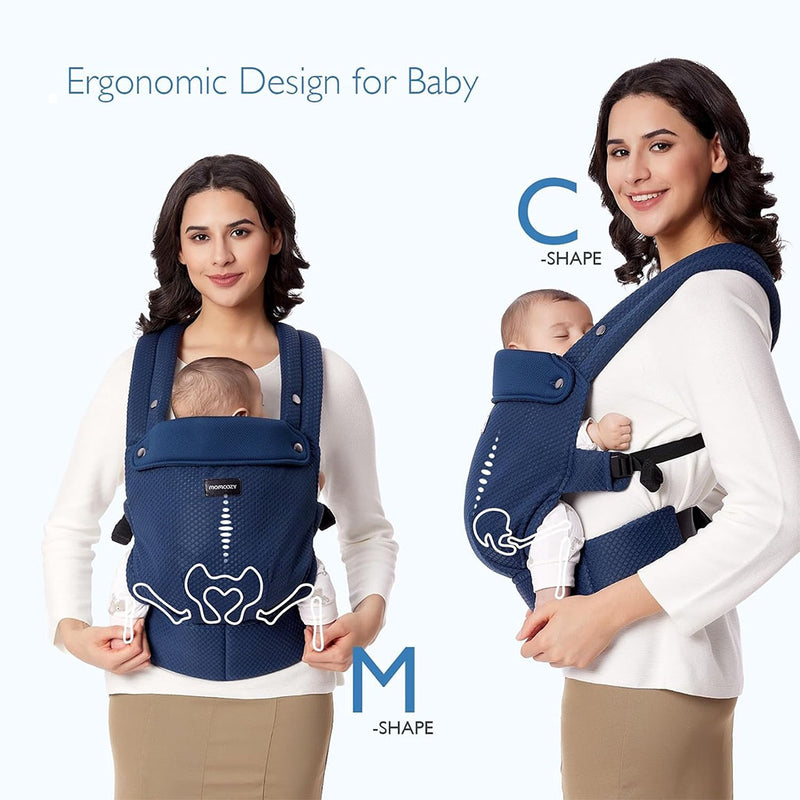 Momcozy Baby Carrier 3M+ Air Mesh Blue