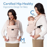 Momcozy Baby Carrier 3M+ Air Mesh Pink