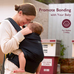 Momcozy Baby Carrier Newborn to Toddler Cotton Black