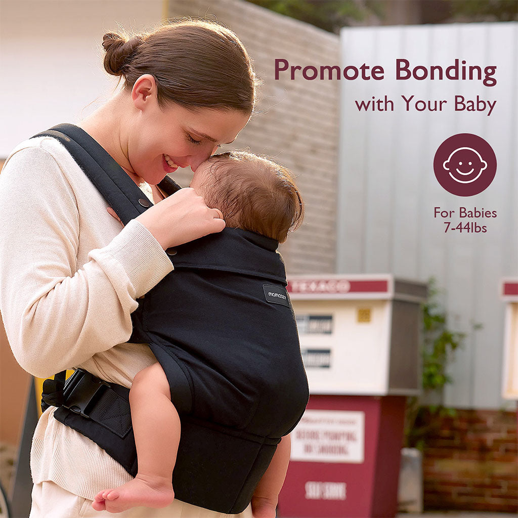 Momcozy Baby Carrier Newborn to Toddler Cotton Black