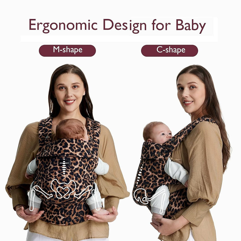 Momcozy Baby Carrier 3M+ Cotton Leopard