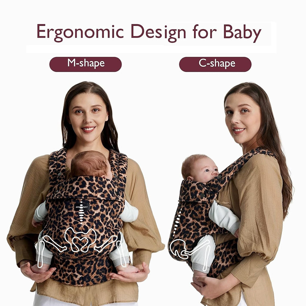 Momcozy Baby Carrier 3M+ Cotton Leopard