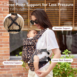Momcozy Baby Carrier 3M+ Cotton Leopard