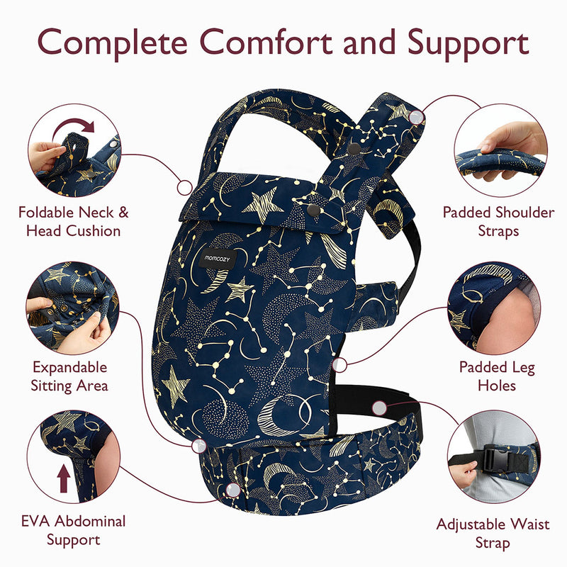 Momcozy Baby Carrier 3M+ Cotton Starry Night