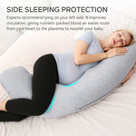 Momcozy J Shaped Maternity Body Pillow