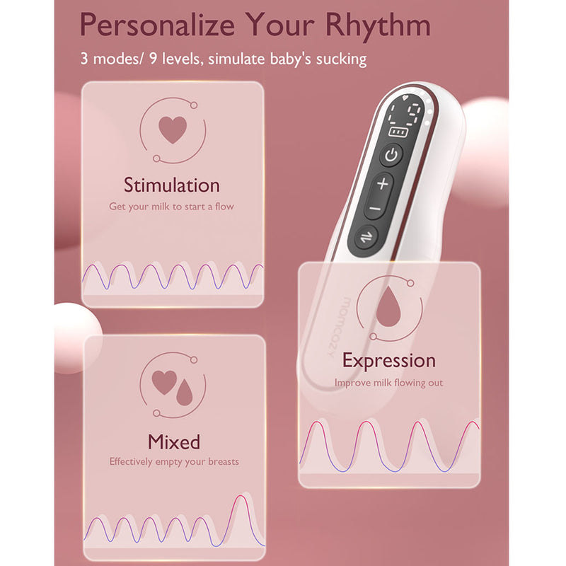 Momcozy Ultra Light Electric and Hands Free Breast Pump V2