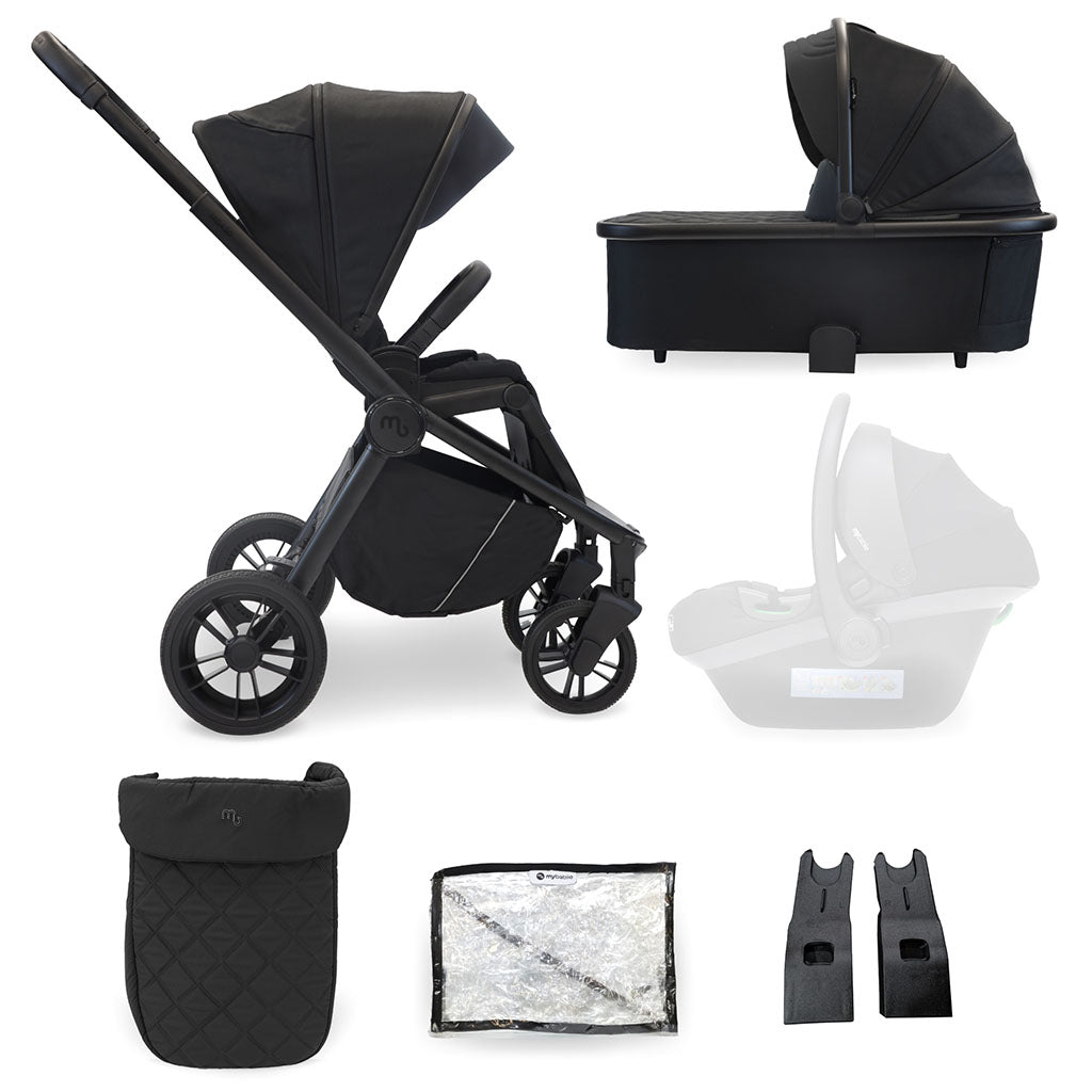 My Babiie MB450 2-in-1 Pushchair and Carrycot - Black