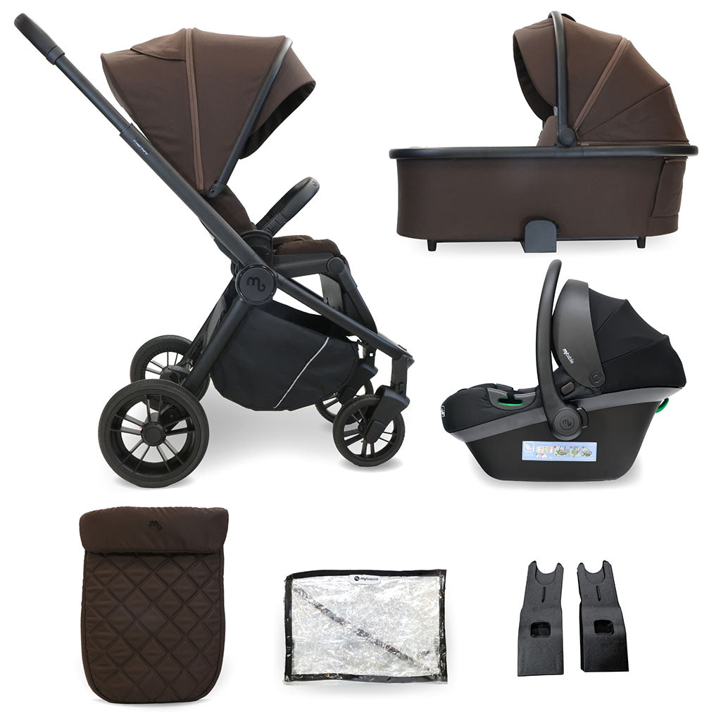 My Babiie MB450i 3-in-1 Travel System - Chocolate