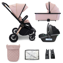 My Babiie MB450i 3-in-1 Travel System - Pastel Pink