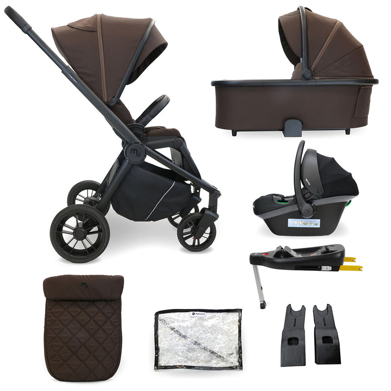 My Babiie MB450i 3-in-1 Travel System with Base - Chocolate