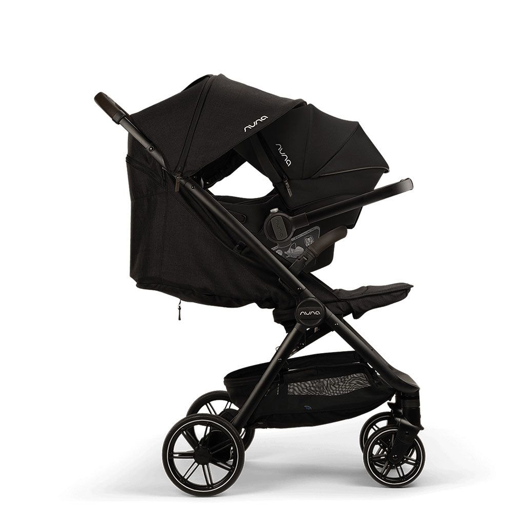 Nuna Trvl™ LX Pushchair with Carry Bag and Raincover - Caviar