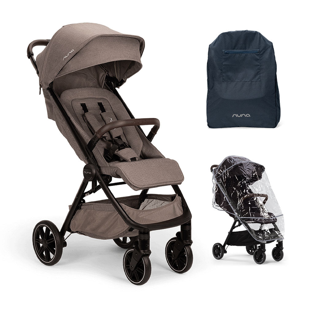 Nuna Trvl™ LX Pushchair with Carry Bag and Raincover - Cedar