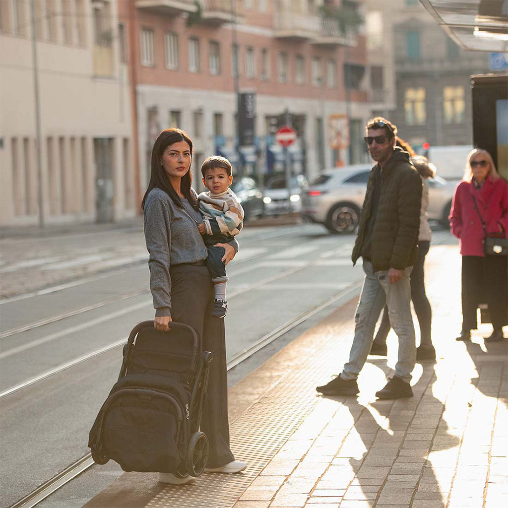 Nuna Trvl™ LX Pushchair with Carry Bag and Raincover - Caviar