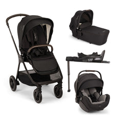 Nuna triv™ next + lytl™ + arra™ flex + base™ curv travel system - Caviar