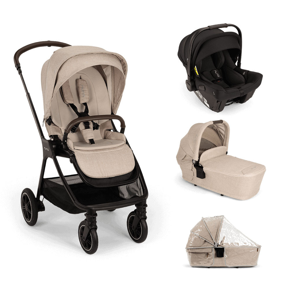 Nuna triv™ next + pipa™ urbn generation travel system - Biscotti