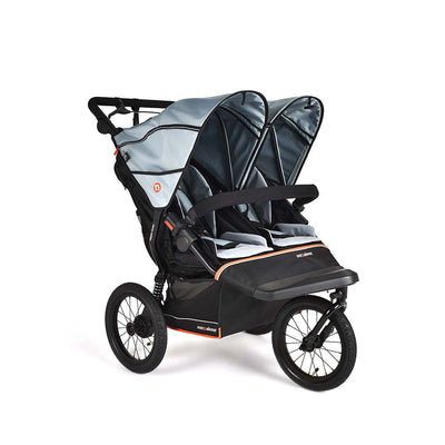 Out N About Nipper Double V6 Plus Pushchair - Rocksalt Grey