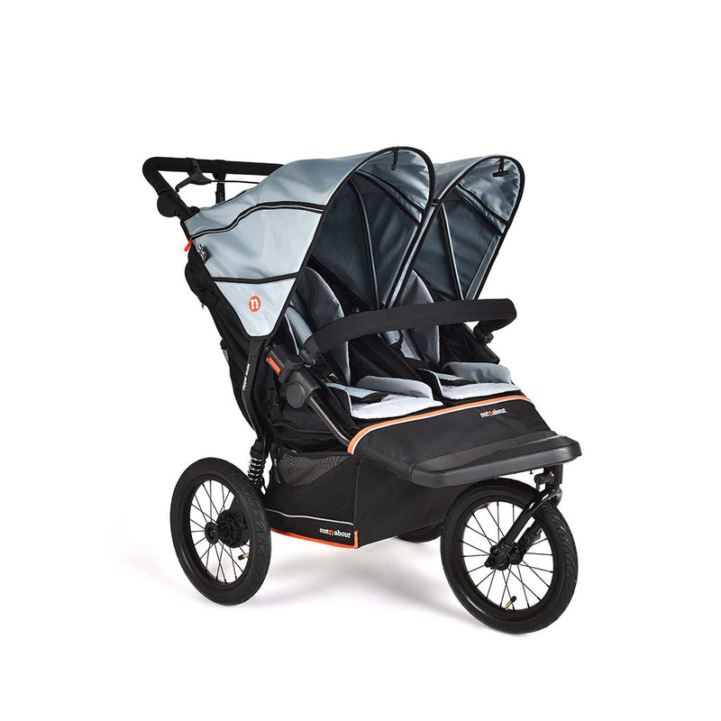 Out N About Nipper Double V6 Plus Pushchair - Rocksalt Grey