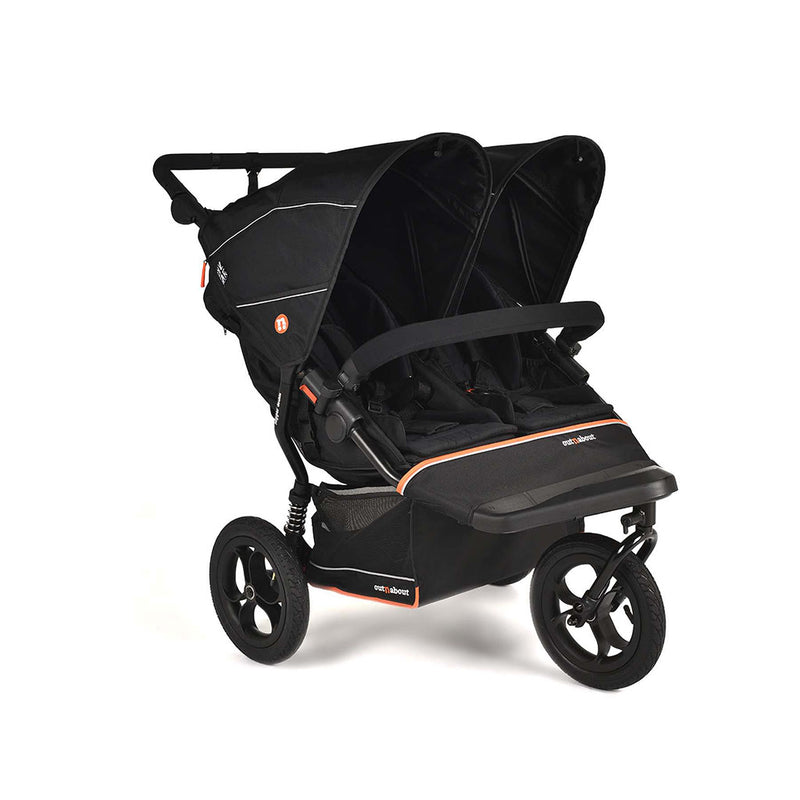 Out N About Nipper Double V6 Pushchair - Summit Black