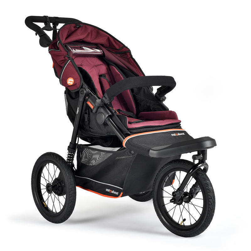 Out N About Nipper V6 Plus Pushchair - Brambleberry Red