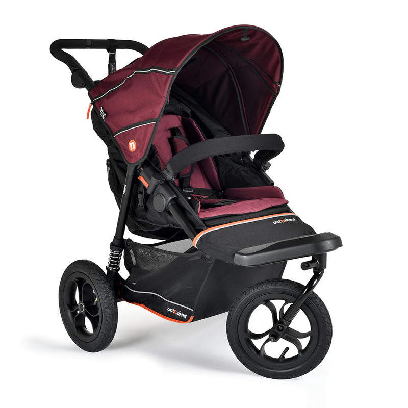 Out N About Nipper V6 Pushchair - Brambleberry Red