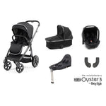 Oyster 3 Pushchair Essential Bundle - Carbonite
