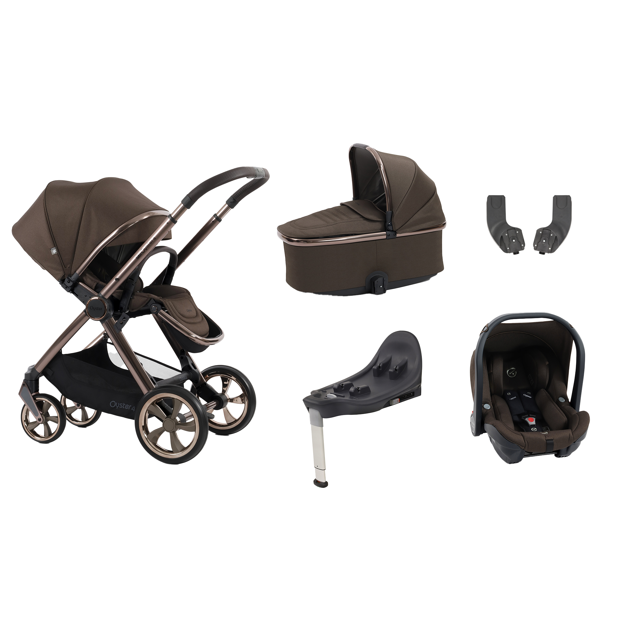 Babystyle Oyster 4 Essential Bundle - Chocolate Velvet
