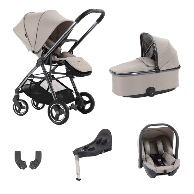 Babystyle Oyster Gravity+ Stroller 5 Piece Bundle - Stone