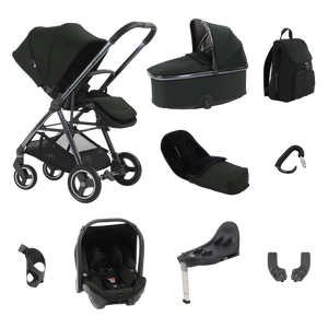 Babystyle Oyster Gravity+ Stroller 9 Piece Bundle - Black Olive