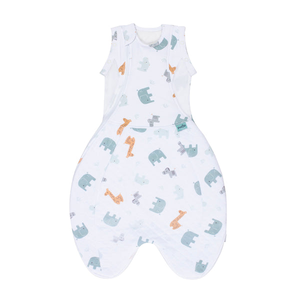 Purflo 2.5 Tog Swaddle to Sleep Bag - Animal Safari