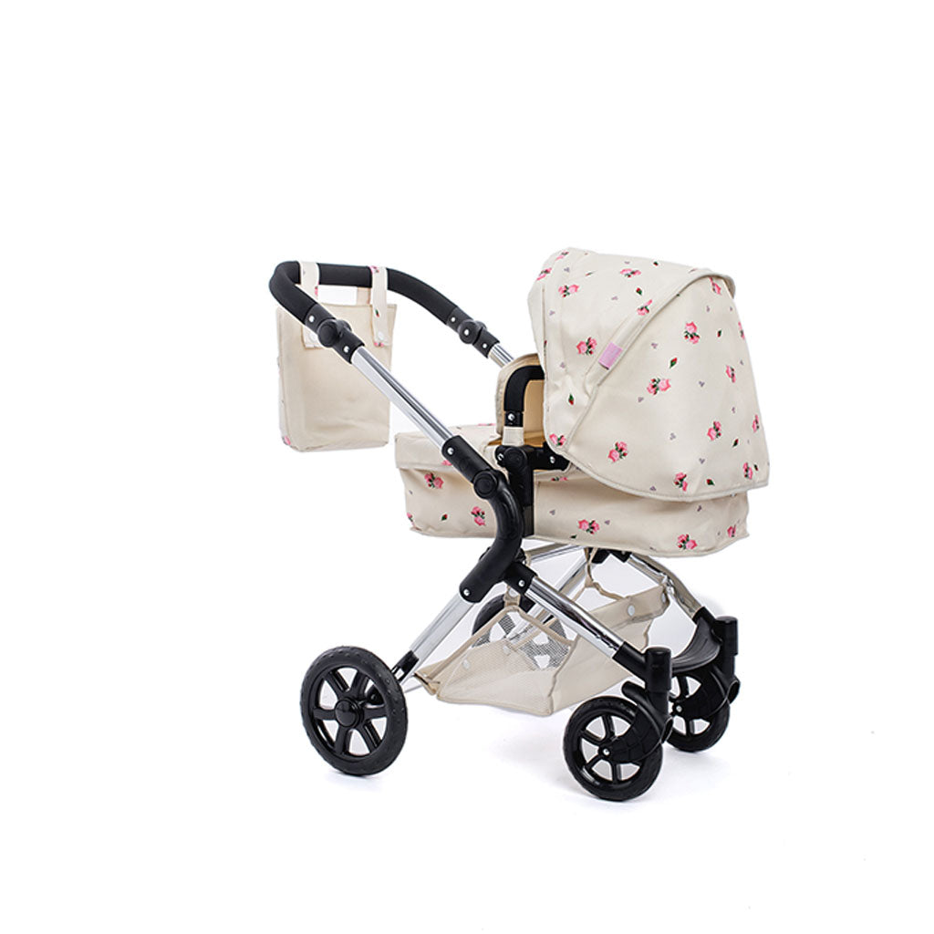 Roma Darcie Single Dolls Pram - Cream 3+ years 78cm