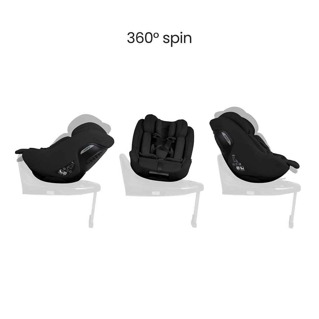 Silver Cross Approach Plus 360 Car Seat - Iconic Black