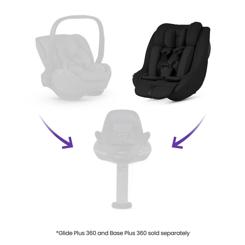 Silver Cross Approach Plus 360 Car Seat - Iconic Black