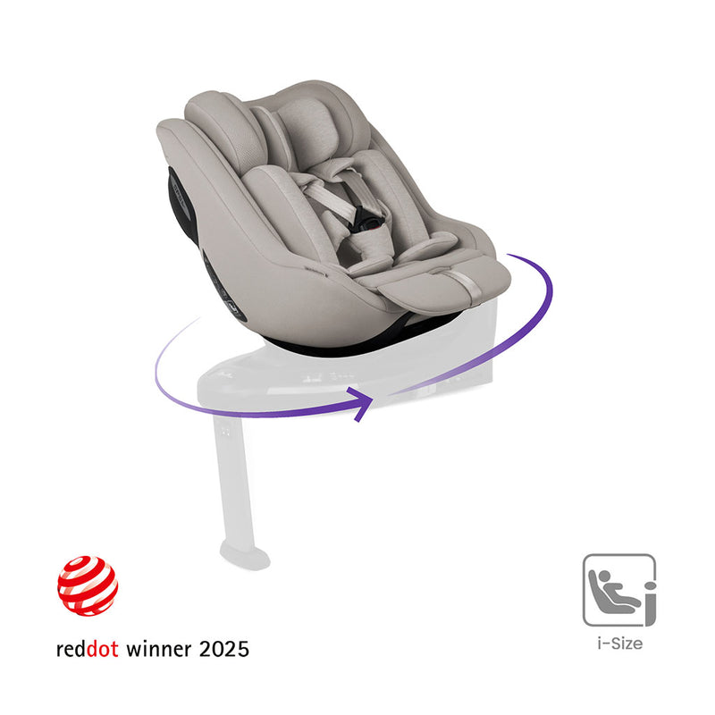 Silver Cross Approach Plus 360 Car Seat - Natural Taupe