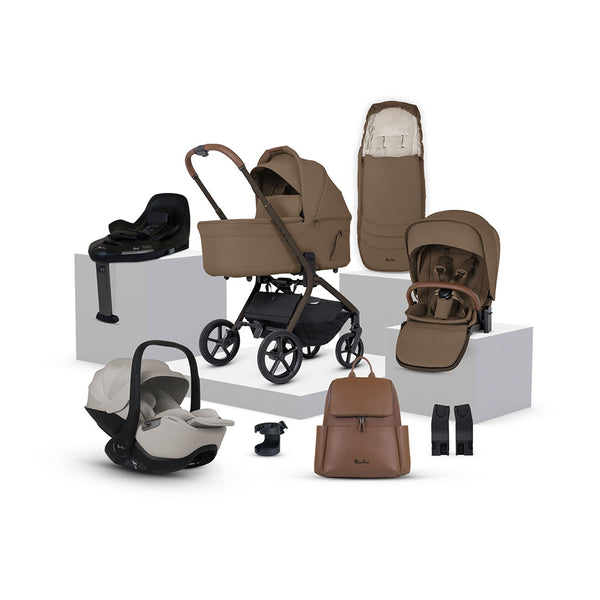 Silver Cross Breez Ultimate 360 Natural Taupe Car Seat Bundle - Maple