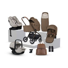 Silver Cross Breez Ultimate 360 Family Natural Taupe Car Seat Bundle - Maple