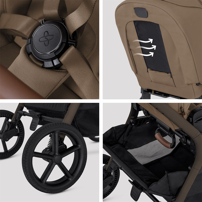 Silver Cross Breez Pushchair - Maple