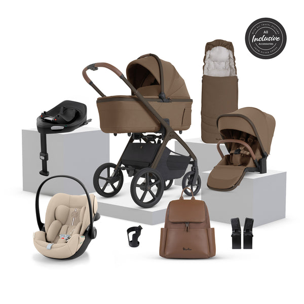 Silver Cross Cove 2 Ultimate 360 Almond Beige Cloud G3 i-Size Plus Bundle - Maple