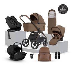 Silver Cross Cove 2 Ultimate 360 Family Iconic Black Car Seat Bundle - Maple