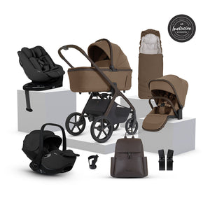 Silver Cross Cove 2 Ultimate 360 Family Iconic Black Car Seat Bundle - Maple