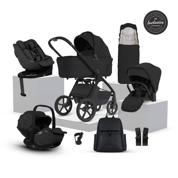 Silver Cross Cove 2 Ultimate 360 Family Iconic Black Car Seat Bundle - Onyx