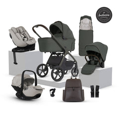 Silver Cross Cove 2 Ultimate 360 Family Natural Taupe Car Seat Bundle - Pewter