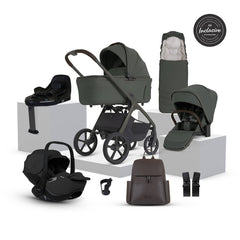Silver Cross Cove 2 Ultimate 360 Iconic Black Car Seat Bundle - Pewter