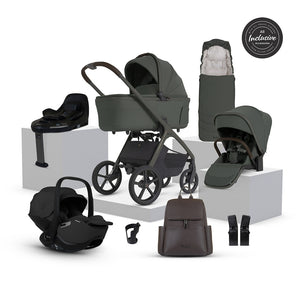 Silver Cross Cove 2 Ultimate 360 Iconic Black Car Seat Bundle - Pewter
