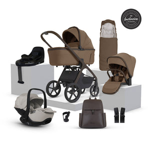 Silver Cross Cove 2 Ultimate 360 Natural Taupe Car Seat Bundle - Maple