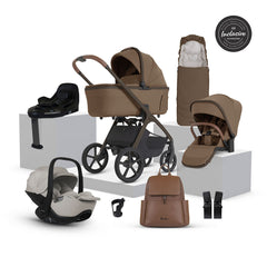 Silver Cross Cove 2 Ultimate 360 Natural Taupe Car Seat Bundle - Maple