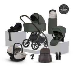 Silver Cross Cove 2 Ultimate 360 Natural Taupe Car Seat Bundle - Pewter
