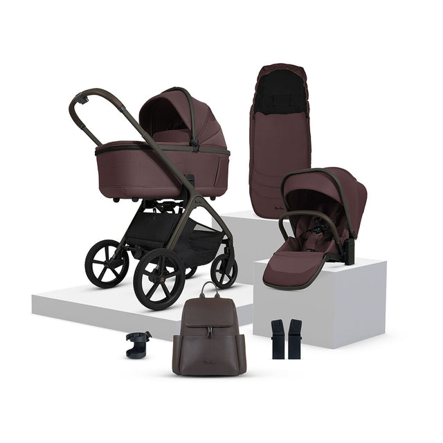 Silver Cross Cove Pushchair Accessory Bundle - Damson EX-Display