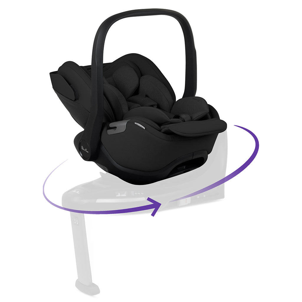 Silver Cross Glide Plus 360 Car Seat - Iconic Black